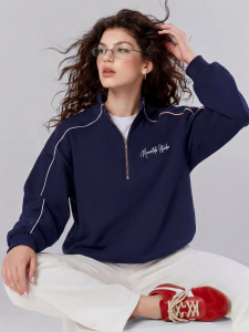 Свитшот с контрастными кантами