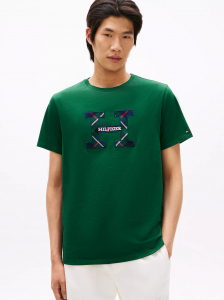 Plaid Monogram Logo T-Shirt