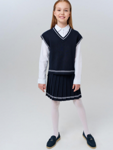 Комплект для девочки: жилет, юбка