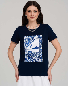 Футболка с шёлковой вставкой FSK130