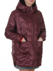 H969 BURGUNDY Куртка пуховая женская