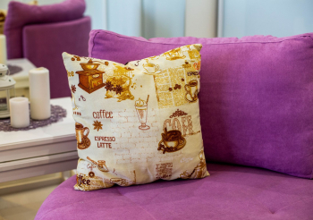 Подушка декоративная кофе