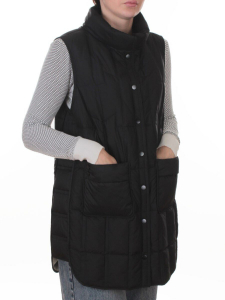 25-922 BLACK Жилет утепленный женский (утиный пух)