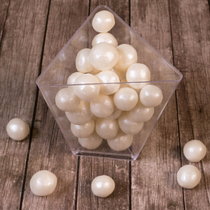 Драже рисовое в глазури Белый жемчуг 12-13 мм, 1 кг