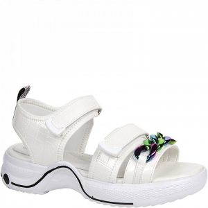 T-10564-A бел Босоножки для девочек (35-39)/8