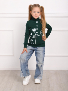 Зимка - водолазка изумруд