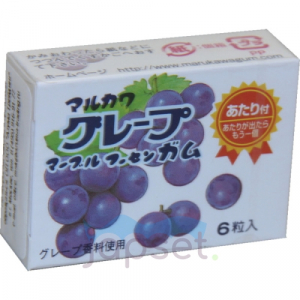 Marukawa Резинка жевательная, Виноград, 6 шариков, 8,1 гр