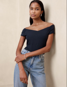 Off-Shoulder Soft Stretch Top
