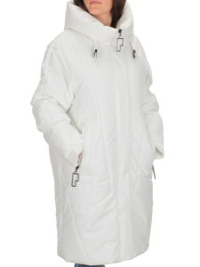 M-9117 WHITE Пальто зимнее женское CORUSKY  (верблюжья шерсть)