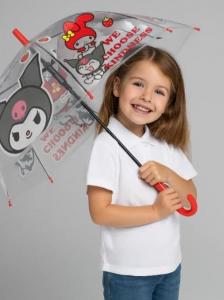 Прозрачный зонт для детей 