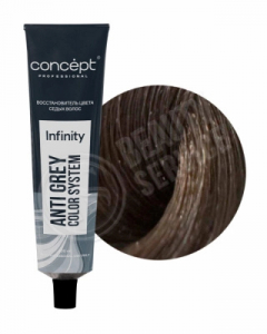 Восстановитель цвета седых волос INFINITY с пептидами 5/ шатен 100мл NEW