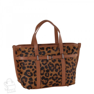 Сумка женская кожаная 3626VG leopard coffee Vitelli Grassi