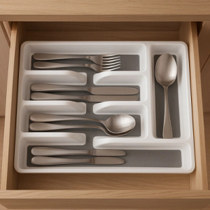 Лоток для столовых приборов с антискользящим дном