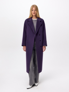 Шерстяное пальто с мембраной и утеплённой спинкой