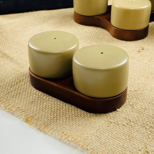 235-122 Набор солонок на подставке TROPICAL в под.уп.(х48)Фарфор