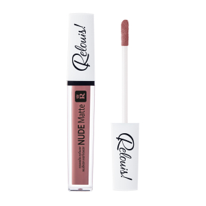 Губная помада жидкая Nude Matte Relouis бежевый тон:11 тёплый бежевый нюд матовый эффект