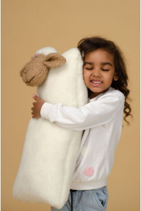 Подушка-игрушка Овечка 30*60 (цвет ВАНИЛЬ)