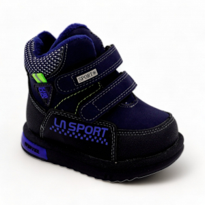 Ботинки на меху ХМ0473-1-2 синие