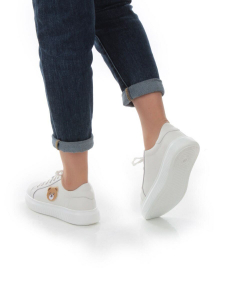 05-SD12-1D WHITE Кроссовки женские (натуральная кожа)