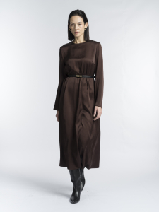 Платье из вискозы с атласным блеском