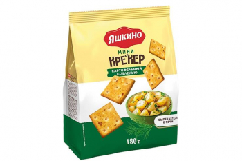 «Яшкино», крекер мини картофельный с зеленью, 180 г