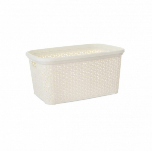 Корзина RATTAN слоновая кость 26х19.5х9см