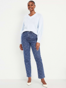 Curvy Extra High-Waisted Straight Jeans
