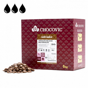 Шоколад Chocovic Salvador молочный 35% 5 кг (CHM-T1CHVC-94B)