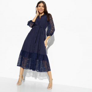 Платье, На вес золота (blue elegant, с поясом)