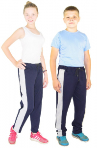 Брюки спортивные, детские (синий)