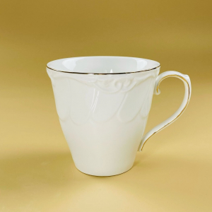 109-233 Кружка 350мл КРОКУС ЗОЛОТО в под.уп.(х24)Фарфор