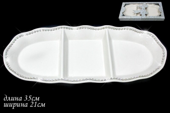 110089 Блюдо 35см.   АЛМАЗНАЯ ДОЛИНА в под.уп.(х12) Керамика