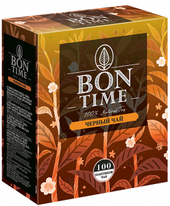 «Bontime», чай черный, 100 пакетиков, 200г