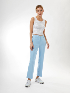 Укороченные брюки с разрезами