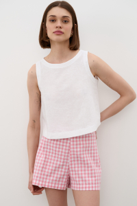 Шорты  SRT25 02_Pink Checkers /Розовый, белый