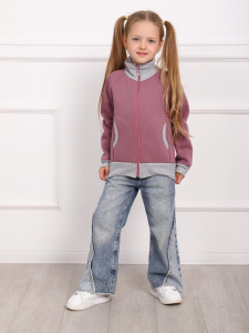 Киндер - толстовка сухая роза