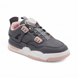 Кроссовки А7227-15 серо розовые