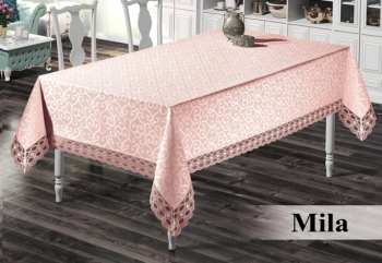 Скатерть EFOR MILA 160*300 прямоугольная пудровый PUDRA