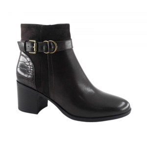 Amarpies Botin Negro Moda Mujer