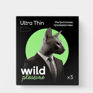 Презервативы латексные Ultra Thin, 3 шт «Wild Pleasure», 14,4 г