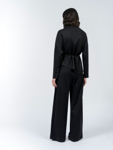 Широкие трикотажные брюки