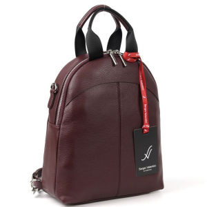 Женский кожаный рюкзак Sergio Valentini SV-SZ752/A Бордо