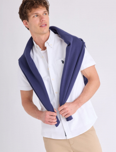 SHORT SLEEVE STRETCH OXFORD SHIRT