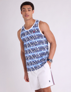 ALLOVER WORDMARK PRINT TANK
