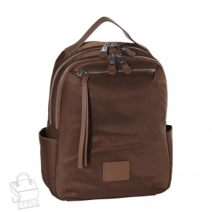 Рюкзак женский текстильный 23268 coffee Polina&Eiterou  в Новосибирске