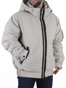 6317L GRAY/BEIGE Куртка мужская зимняя (200 гр. холлофайбер)