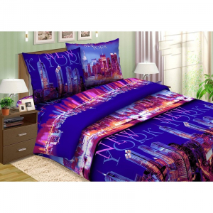 Простыня поплин Нью-Йорк