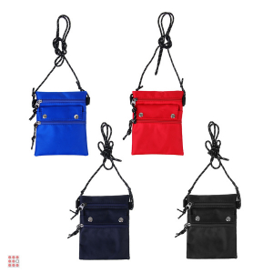 Сумка для документов на шнурке, полиэстер, 13x17 см, 4 цвета