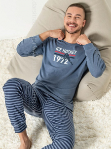 Пижама мужская №DU635 Loungewear Cotonella Образец