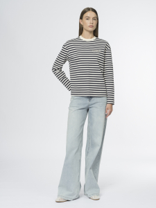 Прямые широкие джинсы